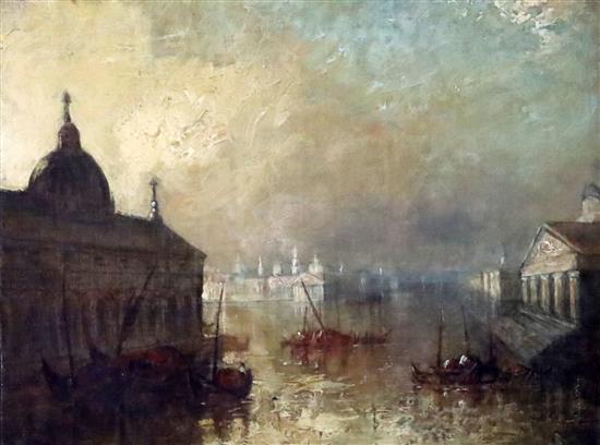 Circle of James Webb (1825-1895) View of Venice 8.5 x 11.5in.